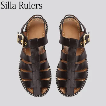 2020 Black Silk Weave Gladiator Sandals Woman Retro Round Toe Roma Sandals Ankle Strap Hollow Outs Summer Sandals Woman
2020 Black Silk Weave Gladiator Sandals Woman Retro Round Toe Roma Sandals Ankle Strap Hollow Outs Summer Sandals Woman