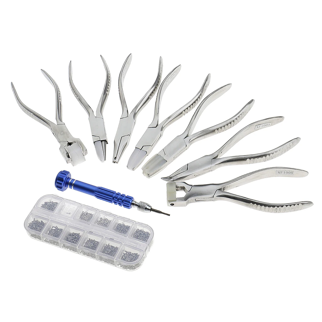 Adjusting Eyeglasses Eye Glasses Nose Pads Arm Pliers Spectacle Assembling Tools Hand Repair Tool with Pouch Adjusting Eyeglasses Eye Glasses Nose Pads Arm Pliers Spectacle Assembling Tools Hand Repair Tool with Pouch
