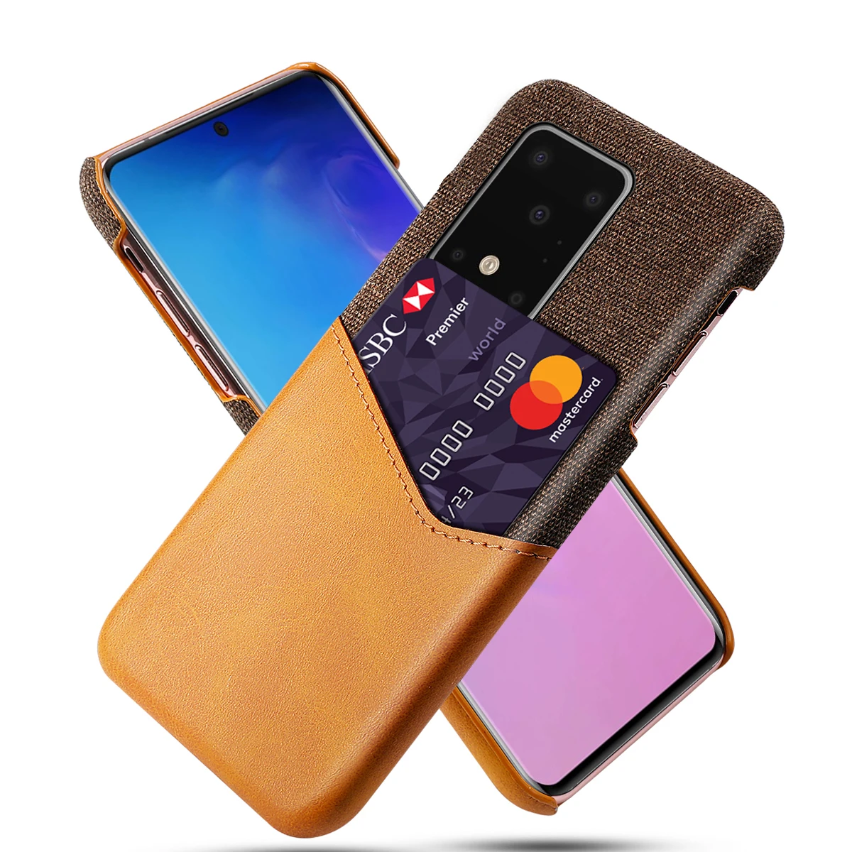 for Samsung Galaxy S20 Ultra 6.9 Case Matte Leather Fabric Splicing Shockproof Cover for Samsung S20 S20 Plus Case Card Wallet
for Samsung Galaxy S20 Ultra 6.9 Case Matte Leather Fabric Splicing Shockproof Cover for Samsung S20 S20 Plus Case Card Wallet