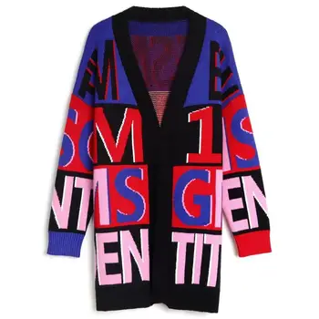 New Autumn Letter Pattern Women's Long Cardigan Sweater Cardigans Fashion Loose Korean Cute Style Knit Sweet Girl Sweater Coat
New Autumn Letter Pattern Women's Long Cardigan Sweater Cardigans Fashion Loose Korean Cute Style Knit Sweet Girl Sweater Coat