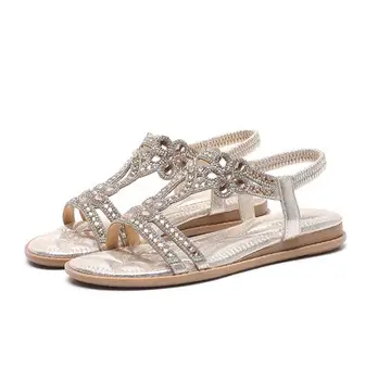 2020 Women Sandals Flat Summer Women Sandals Crystal Bohemia Ethnic Flat Sandals Flip Flops Casual String Bead Beach Shoes Wom 
2020 Women Sandals Flat Summer Women Sandals Crystal Bohemia Ethnic Flat Sandals Flip Flops Casual String Bead Beach Shoes Wom