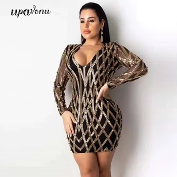 Fashion Chic Women Black V-neck Sequin Design Mesh Long Sleeve Sexy Split Bodycon Dress Party Dress Vestidos Spring New 2020
Fashion Chic Women Black V-neck Sequin Design Mesh Long Sleeve Sexy Split Bodycon Dress Party Dress Vestidos Spring New 2020