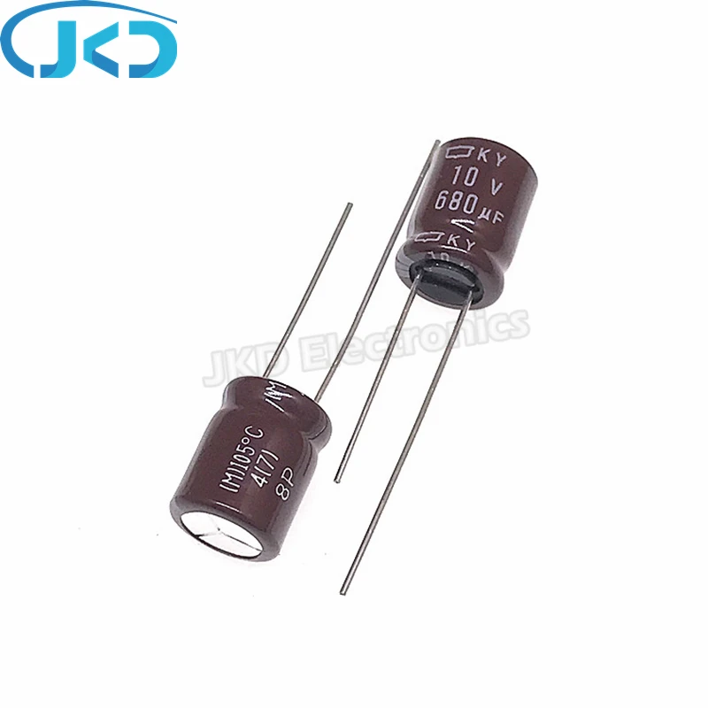 

20pcs 680uF 10V NIPPON NCC KY Series 10*12.5mm Low Impedance Long Life 10V680uF Aluminum Electrolytic Capacitor