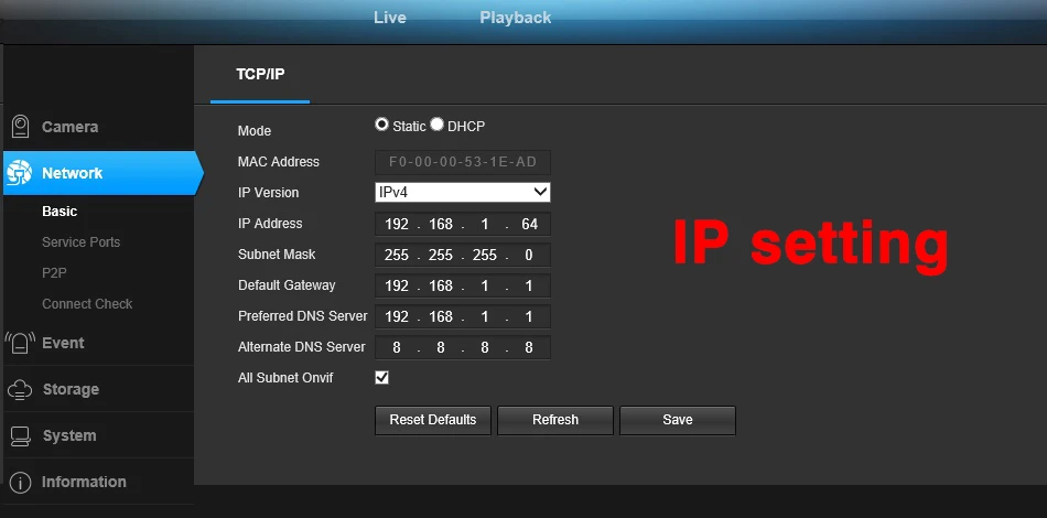 Seadme halduse ekraanipilt