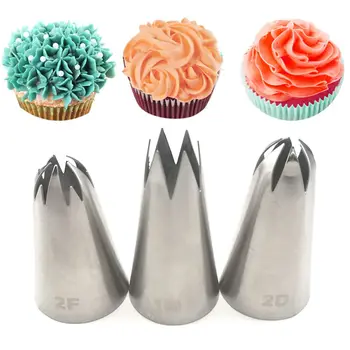 3Pcs/Set Large Cream Cake Icing Piping Russian Nozzles Pastry Tips Baking Tools
3Pcs/Set Large Cream Cake Icing Piping Russian Nozzles Pastry Tips Baking Tools