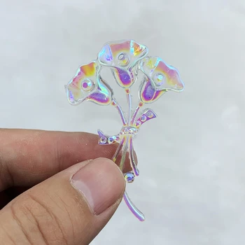 DIY 35*55mm AB Flower Resin Flatback Rhinestone Wedding Crafts 15W177
DIY 35*55mm AB Flower Resin Flatback Rhinestone Wedding Crafts 15W177