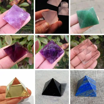 Natural White Purple Pink Topaz Obsidian Pyramid Energy Raw Stone Making Meditation Ornaments
Natural White Purple Pink Topaz Obsidian Pyramid Energy Raw Stone Making Meditation Ornaments