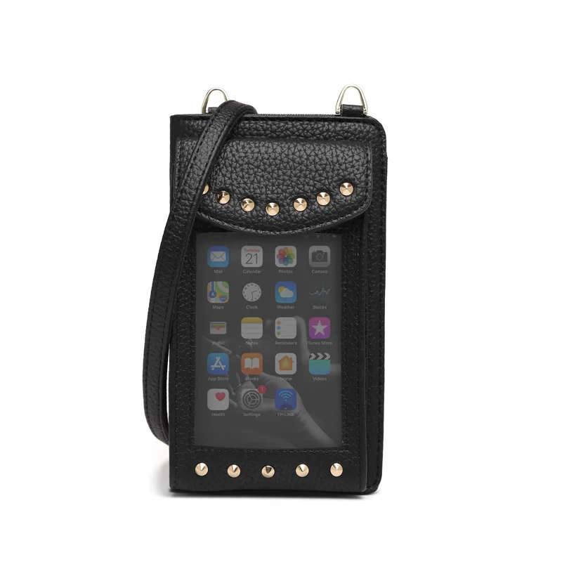 Rivet Multi-function Ladies Mobile Phone Bag Korean Version PU Long Large Capacity Wallet Mini Shoulder Diagonal Bag Billetera
Rivet Multi-function Ladies Mobile Phone Bag Korean Version PU Long Large Capacity Wallet Mini Shoulder Diagonal Bag Billetera