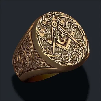 SECRET BOY Gold Masonic Ring Men Masonic Ring Punk AG Ring Fashion Jewelry Gift Factory Wholesale
SECRET BOY Gold Masonic Ring Men Masonic Ring Punk AG Ring Fashion Jewelry Gift Factory Wholesale