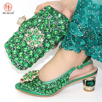 Italian Ladies Shoes and Bags To Match Set Decorated with Rhinestone Lady Sandals with Heels Nigerian Women Wedding Shoes Pumps
Italian Ladies Shoes and Bags To Match Set Decorated with Rhinestone Lady Sandals with Heels Nigerian Women Wedding Shoes Pumps