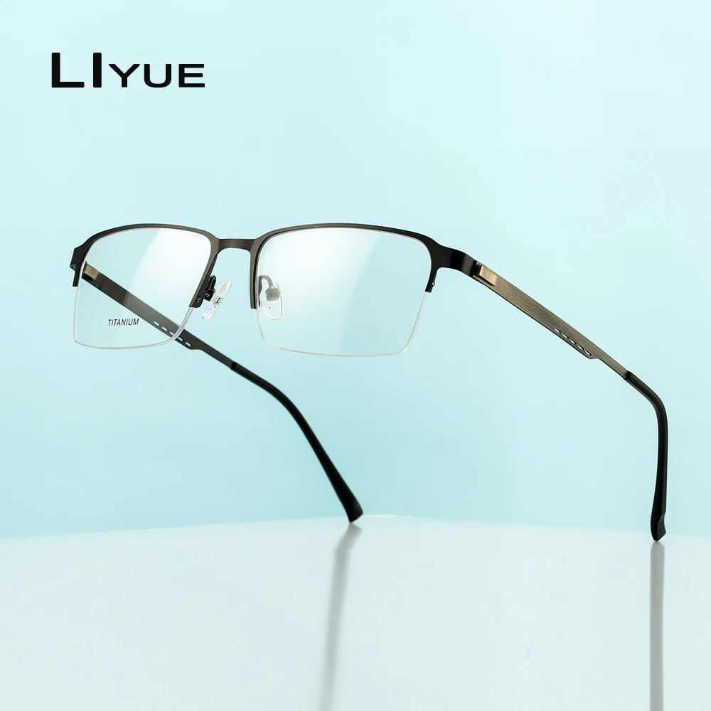 Titanium Alloy Optical Glasses Frame for Men Ultralight Square Myopia Prescription Eyeglasses Male Metal half Screwless Eyewear
Titanium Alloy Optical Glasses Frame for Men Ultralight Square Myopia Prescription Eyeglasses Male Metal half Screwless Eyewear