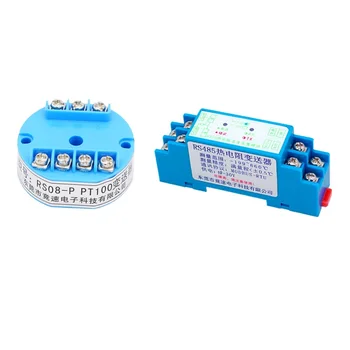 New RS08 PT100 temperature transmitter to RS485 platinum thermal resistance module sensor direct digital isolation
New RS08 PT100 temperature transmitter to RS485 platinum thermal resistance module sensor direct digital isolation
