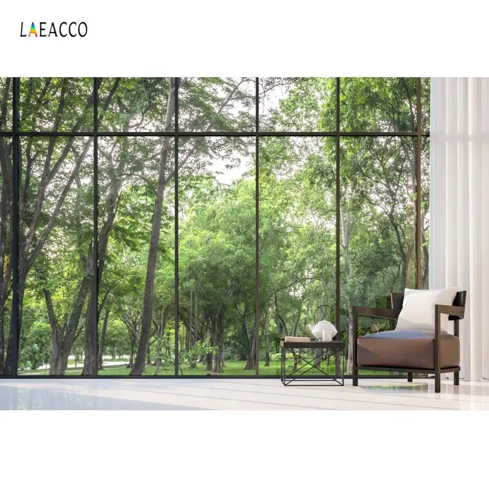 Laeacco Modern Living Room House Interior Window Tree Chair Table Curtain Photo Background Photography Backdrop For Photo Studio
Laeacco Modern Living Room House Interior Window Tree Chair Table Curtain Photo Background Photography Backdrop For Photo Studio