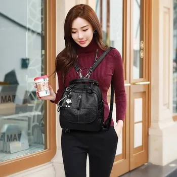 Multifunctional backpack dual purpose backpack retro fashion new soft leather handbag shoulder bag large capacity school bag
Multifunctional backpack dual purpose backpack retro fashion new soft leather handbag shoulder bag large capacity school bag