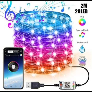 USB LED String Light For Christmas Tree Decor Smart Bluetooth xmas String Lights App Remote Control Light Christmas decoration
USB LED String Light For Christmas Tree Decor Smart Bluetooth xmas String Lights App Remote Control Light Christmas decoration