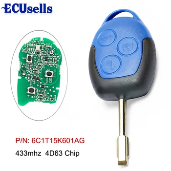 3 Buttons Remote Car Key Fob 433MHz 4D63 Chip for Ford Transit WM VM 2006-2014 P/N: 6C1T15K601AG-Black Head FO21 Blade
3 Buttons Remote Car Key Fob 433MHz 4D63 Chip for Ford Transit WM VM 2006-2014 P/N: 6C1T15K601AG-Black Head FO21 Blade