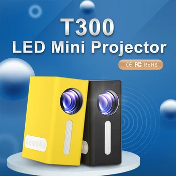 T300 Mini Projector LED LCD 1920*1080 Max Home Theatre System Projection Screens 16:9/4:3 Aspect Ratio 4 M Projection distance
T300 Mini Projector LED LCD 1920*1080 Max Home Theatre System Projection Screens 16:9/4:3 Aspect Ratio 4 M Projection distance
