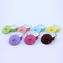 

Cute Candy Color Mini 1/12 Miniature Dollhouse Soup Pot Play Kitchen Cooking Utensil for BJD Doll Food Toy Accessories