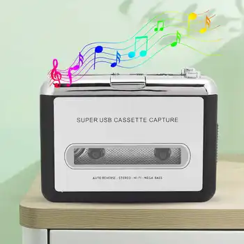 USB Cassette Player Tape to PC Old Cassette to MP3 Format Converter Audio Recorder Capture
USB Cassette Player Tape to PC Old Cassette to MP3 Format Converter Audio Recorder Capture
