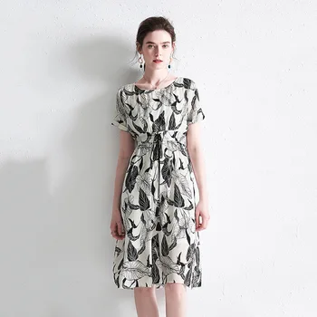 black white floral silk dresses women natural silk 2020 summer brand long casual sexy office work dress plus size dropshipping
black white floral silk dresses women natural silk 2020 summer brand long casual sexy office work dress plus size dropshipping