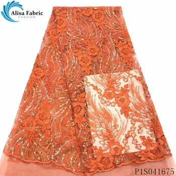 Alisa orange french net lace fabric 2020 high quality embroidery nigerian tulle fabrics african sequins laces for garment sewing
Alisa orange french net lace fabric 2020 high quality embroidery nigerian tulle fabrics african sequins laces for garment sewing
