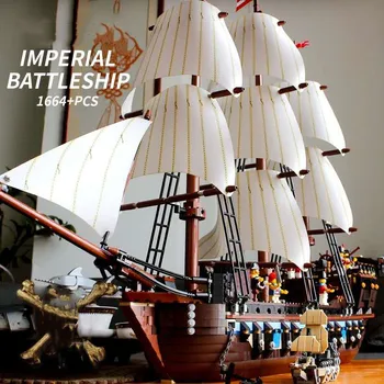 Imperial battleship bricks flagship Caribbean Pirate Ship king building blcoks compatible with 10210 boat education toys gifts
Imperial battleship bricks flagship Caribbean Pirate Ship king building blcoks compatible with 10210 boat education toys gifts