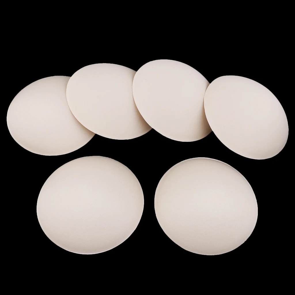 6 Pairs Boost Enhancer Insert Round Push Up Padded Bikini Bra Cup Pads 6 Pairs Boost Enhancer Insert Round Push Up Padded Bikini Bra Cup Pads