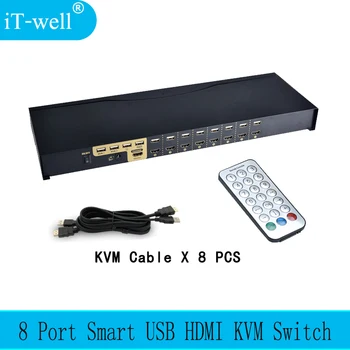 USB HDMI KVM Switch 8 Port Auto Scan 1080P 3D,HDMI switch PC Monitor Keyboard Mouse Switcher for Computer Laptop DVR NVR Xbox
USB HDMI KVM Switch 8 Port Auto Scan 1080P 3D,HDMI switch PC Monitor Keyboard Mouse Switcher for Computer Laptop DVR NVR Xbox