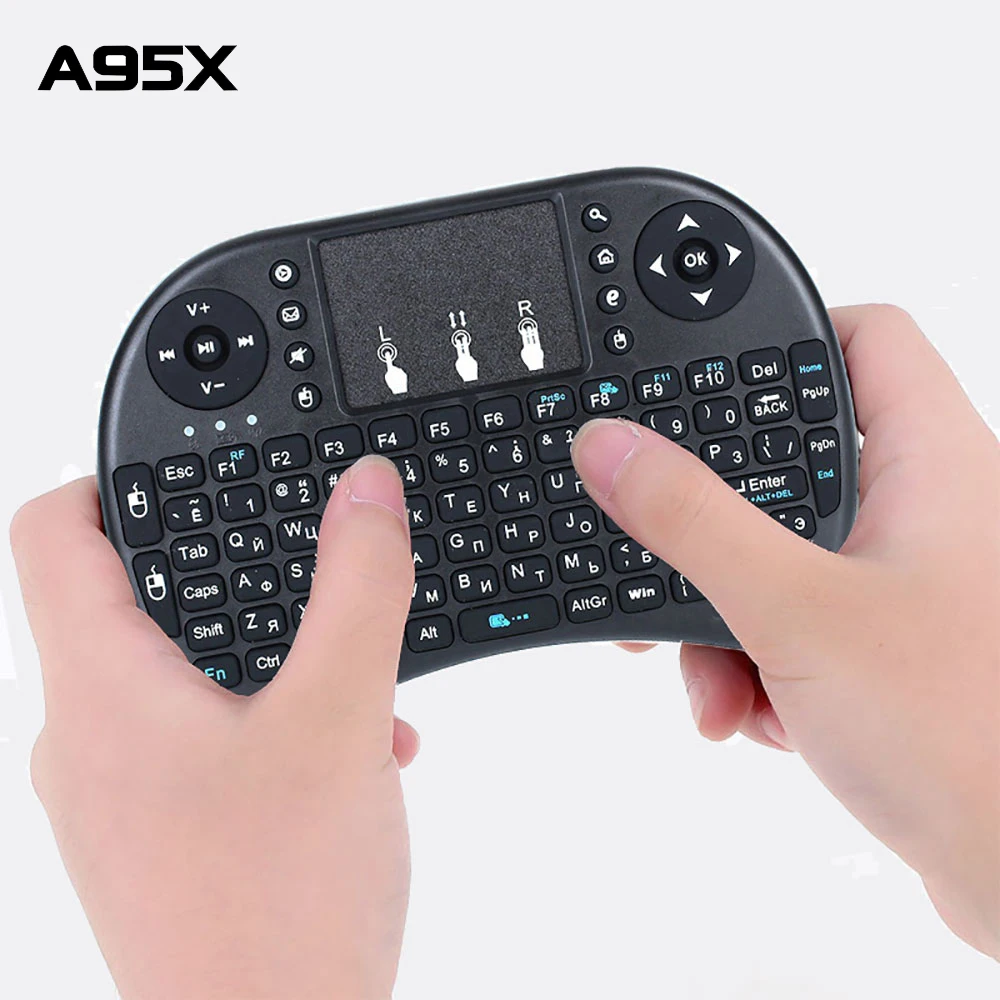 I8 Mini 2.4Ghz Wireless Keyboard English Russian 3 Colour Air Mouse with Touchpad Remote Control Android TV Box
I8 Mini 2.4Ghz Wireless Keyboard English Russian 3 Colour Air Mouse with Touchpad Remote Control Android TV Box