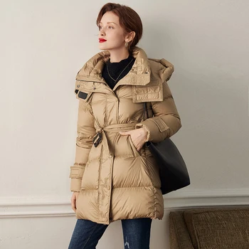 Janveny 90% White Duck Down Jacket 2020 Womens Down Coat Hooded Thicken Warm Female Parkas Women Feather Clothes Outwear
Janveny 90% White Duck Down Jacket 2020 Womens Down Coat Hooded Thicken Warm Female Parkas Women Feather Clothes Outwear