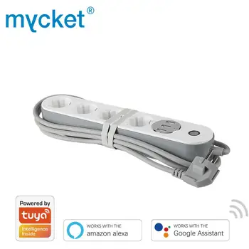 MYCKET WiFi Smart Power Strip Voice and Tuya APP Control Multi-Plug Timer Switch Power Strip Work with Alexa & Google Assistant
MYCKET WiFi Smart Power Strip Voice and Tuya APP Control Multi-Plug Timer Switch Power Strip Work with Alexa & Google Assistant