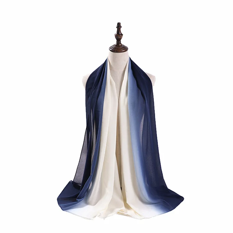 Cross Border New Style High Quality Pearl Chiffon Silk Scarves Muslim Scarf Hand-Painted Gradient Color Nation Headscarf Wholesa
Cross Border New Style High Quality Pearl Chiffon Silk Scarves Muslim Scarf Hand-Painted Gradient Color Nation Headscarf Wholesa