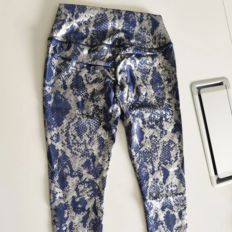 Elastic Snake Print Glitter Seamless Leggings Women Sexy Butt Lift High Waist Yoga Pants Fitness Push Up Gym Slim Leggings Elastic Snake Print Glitter Seamless Leggings Women Sexy Butt Lift High Waist Yoga Pants Fitness Push Up Gym Slim Leggings