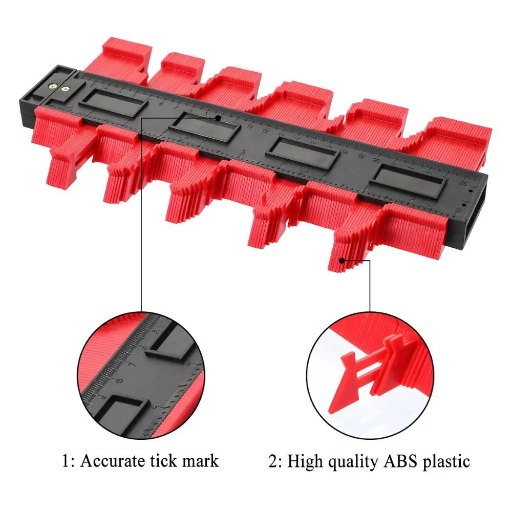 Contour Gauge Plastic Profile Copy Contour Gauges Standard Wood Marking Tool Tiling Laminate Tiles
Contour Gauge Plastic Profile Copy Contour Gauges Standard Wood Marking Tool Tiling Laminate Tiles