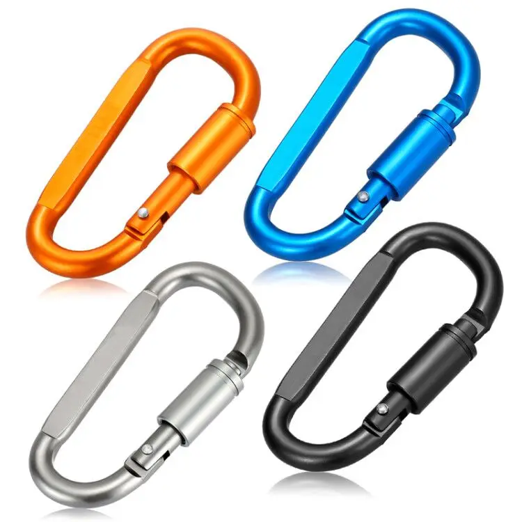 Clip Buckle Hang 4Pcs D ring Outdoor lock Quickdraw screw chain survive keychain Camp Snap Clasp Hook Aluminum Carabiner Key
Clip Buckle Hang 4Pcs D ring Outdoor lock Quickdraw screw chain survive keychain Camp Snap Clasp Hook Aluminum Carabiner Key