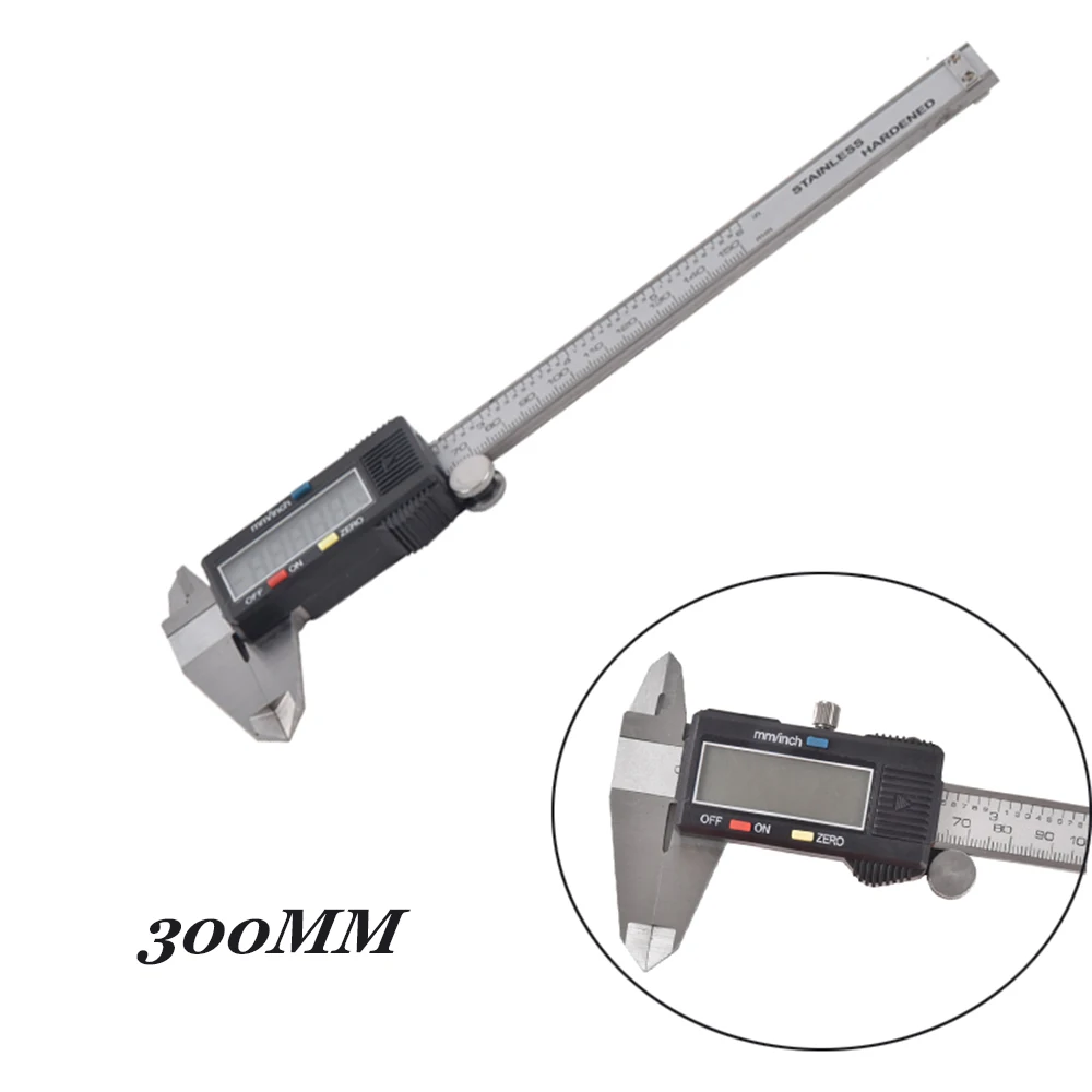 

Stainless Steel Vernier Caliper Digital Calipers with 0 to 300mm 0.01mm Metric/inch Gauge Measuring Tool