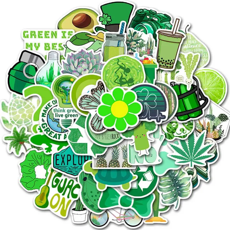 50Pcs Green Environmental Protection Waterproof Sticker Snowboard Retro Vinyl Graffiti Sticker Notebook Stationery Sticker
50Pcs Green Environmental Protection Waterproof Sticker Snowboard Retro Vinyl Graffiti Sticker Notebook Stationery Sticker