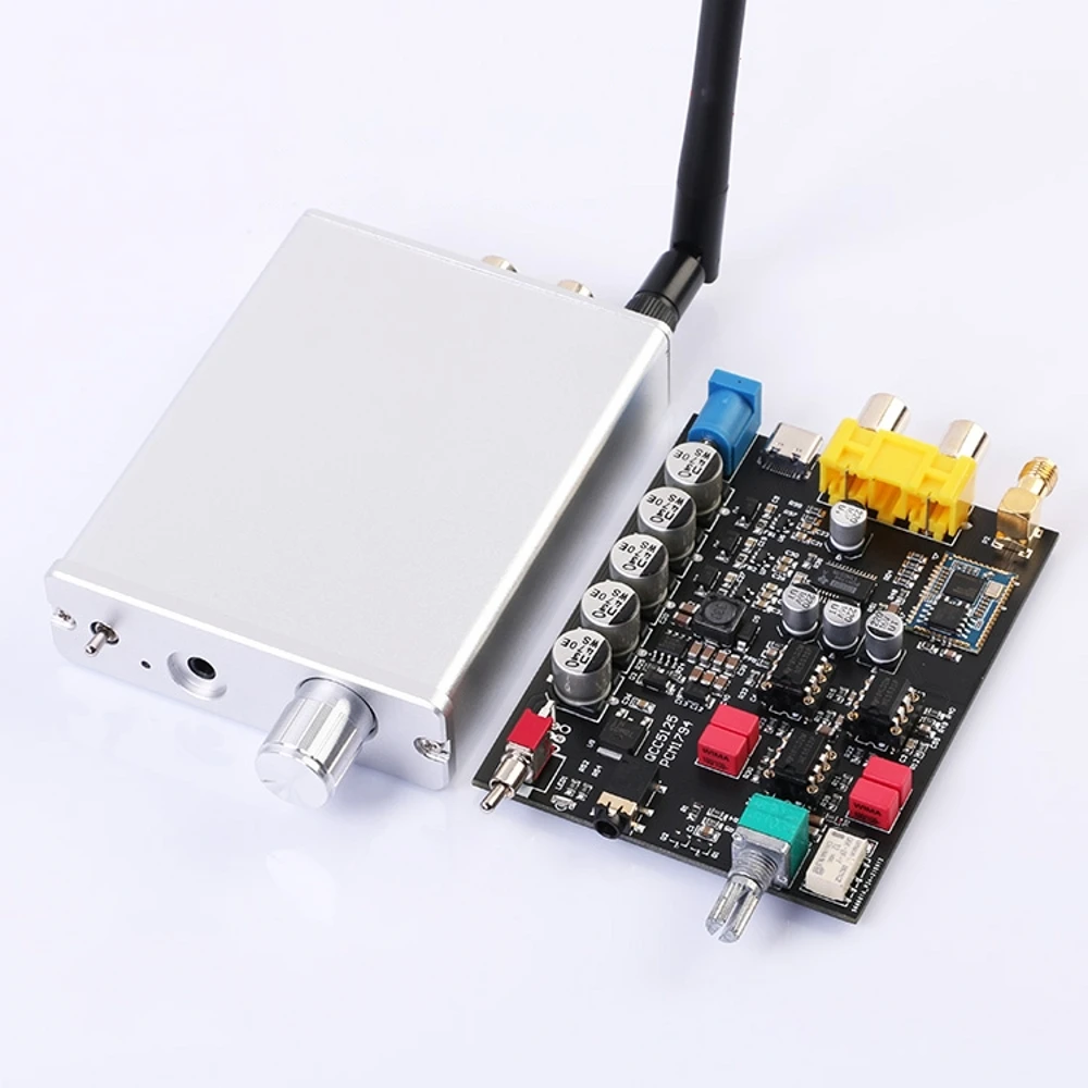Hi-Fi PCM1794 USB ЦАП Плата QCC5125 APTX LDAC Bluetooth-совместимая 5 1 24 бит 96 кГц RCA 3 мм аудио декодер