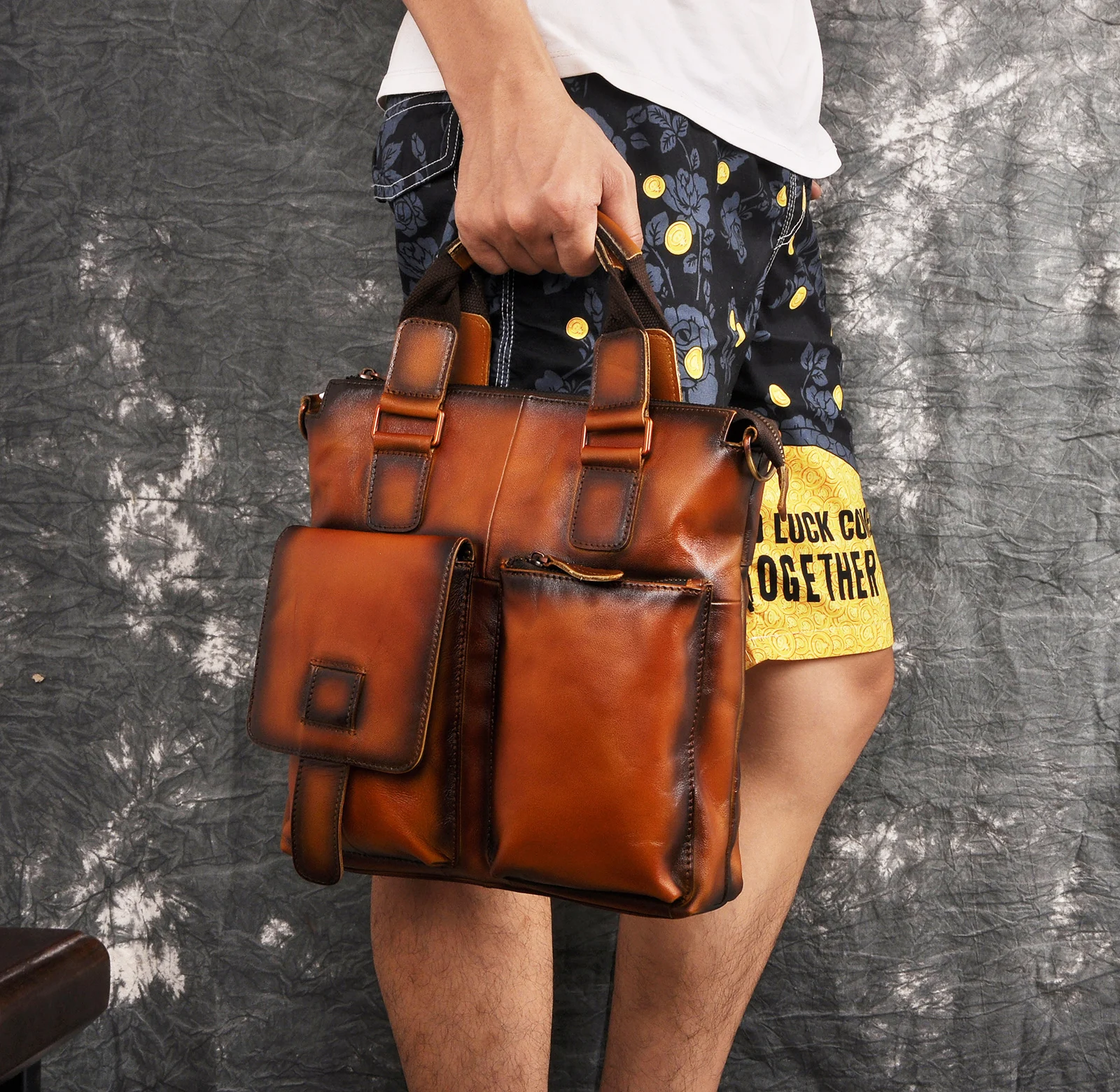 Men Original Genuine Leather Designer Business Briefcase Casual 12" Laptop Travel Tote Attache Messenger Bag Portfolio B259-or
Men Original Genuine Leather Designer Business Briefcase Casual 12" Laptop Travel Tote Attache Messenger Bag Portfolio B259-or