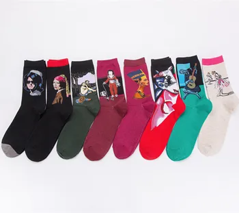 Painting Men's Sock Art Men's Happy Socks Black Unisex Standard Crew Casual Cotton Sox Adult Autumn Winter Classic Skarpetki
Painting Men's Sock Art Men's Happy Socks Black Unisex Standard Crew Casual Cotton Sox Adult Autumn Winter Classic Skarpetki