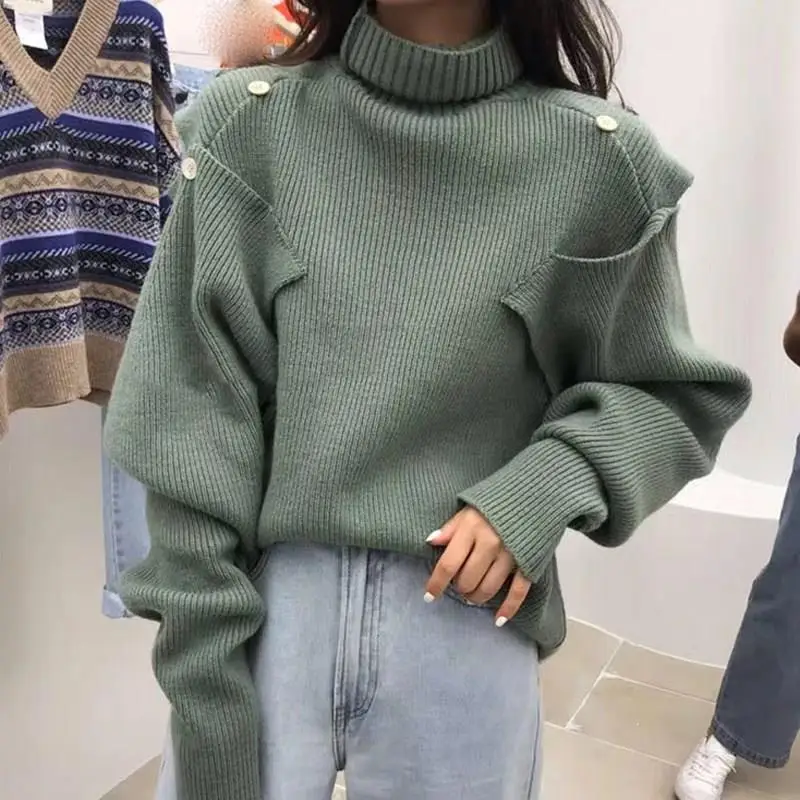 New Women Knitted Turtleneck Sweaters Casual Fall Winter Long Sleeve Knit Loose Pullovers Jumpers Off Shoulder Sweaters 
New Women Knitted Turtleneck Sweaters Casual Fall Winter Long Sleeve Knit Loose Pullovers Jumpers Off Shoulder Sweaters