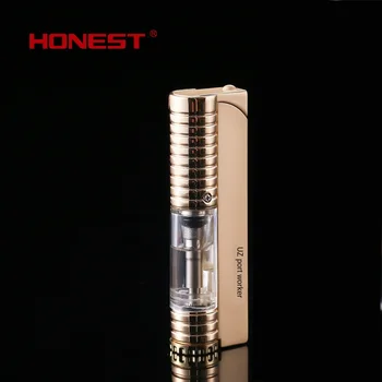 Creative Windproof Metal 1300 C Butane Jet Turbo Torch Lighter Cigarette Tobacco inflatable Visual Spray Gun Cigar Lighter
Creative Windproof Metal 1300 C Butane Jet Turbo Torch Lighter Cigarette Tobacco inflatable Visual Spray Gun Cigar Lighter