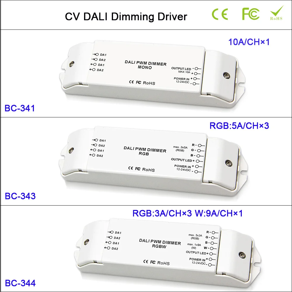 Hot CV DALI Led Dimmer Controller DC12-24V 1CH/3CH/4CH Dimming/RGB/RGBW Dimming Driver Controller for led strip tape light
Hot CV DALI Led Dimmer Controller DC12-24V 1CH/3CH/4CH Dimming/RGB/RGBW Dimming Driver Controller for led strip tape light