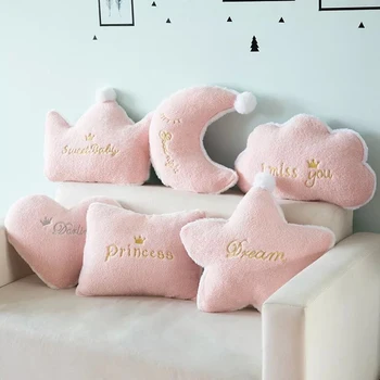 Nordic Pink Cloud Crown Cushion Pillow For Girl For Kids Baby Moon Star Plushed Cushion Pillow For Kids Room Baby Shower Gifts
Nordic Pink Cloud Crown Cushion Pillow For Girl For Kids Baby Moon Star Plushed Cushion Pillow For Kids Room Baby Shower Gifts