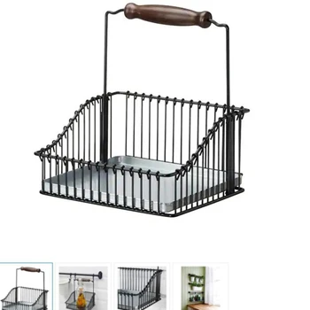 Multi-function Kitchen Storage Basket Stainless Steel Bathroom Shampoo Storage Rack with Handle Home Storage Tool
Multi-function Kitchen Storage Basket Stainless Steel Bathroom Shampoo Storage Rack with Handle Home Storage Tool