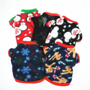 Pet Dog Clothes Christmas Clothings Dogs Super Small Clothing Cute Fun Fleece T-shirt Print White Warm Brushed Upset Ropa Perro 
Pet Dog Clothes Christmas Clothings Dogs Super Small Clothing Cute Fun Fleece T-shirt Print White Warm Brushed Upset Ropa Perro