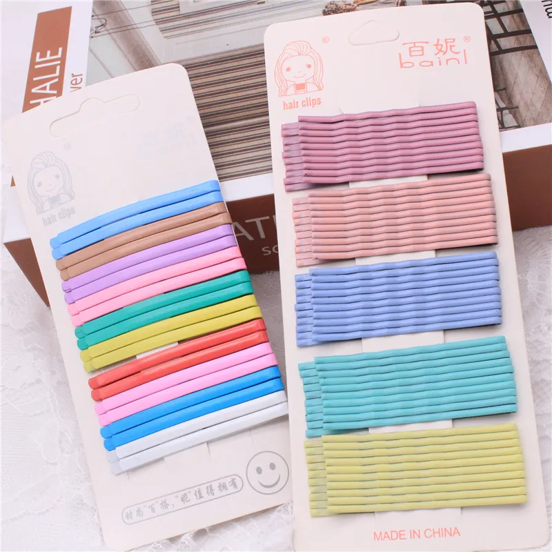 2020 Spring And Summer Fashion All-match One-word Clip Candy Color Iron Hairpin Simple And Versatile Hair Accessories
2020 Spring And Summer Fashion All-match One-word Clip Candy Color Iron Hairpin Simple And Versatile Hair Accessories
