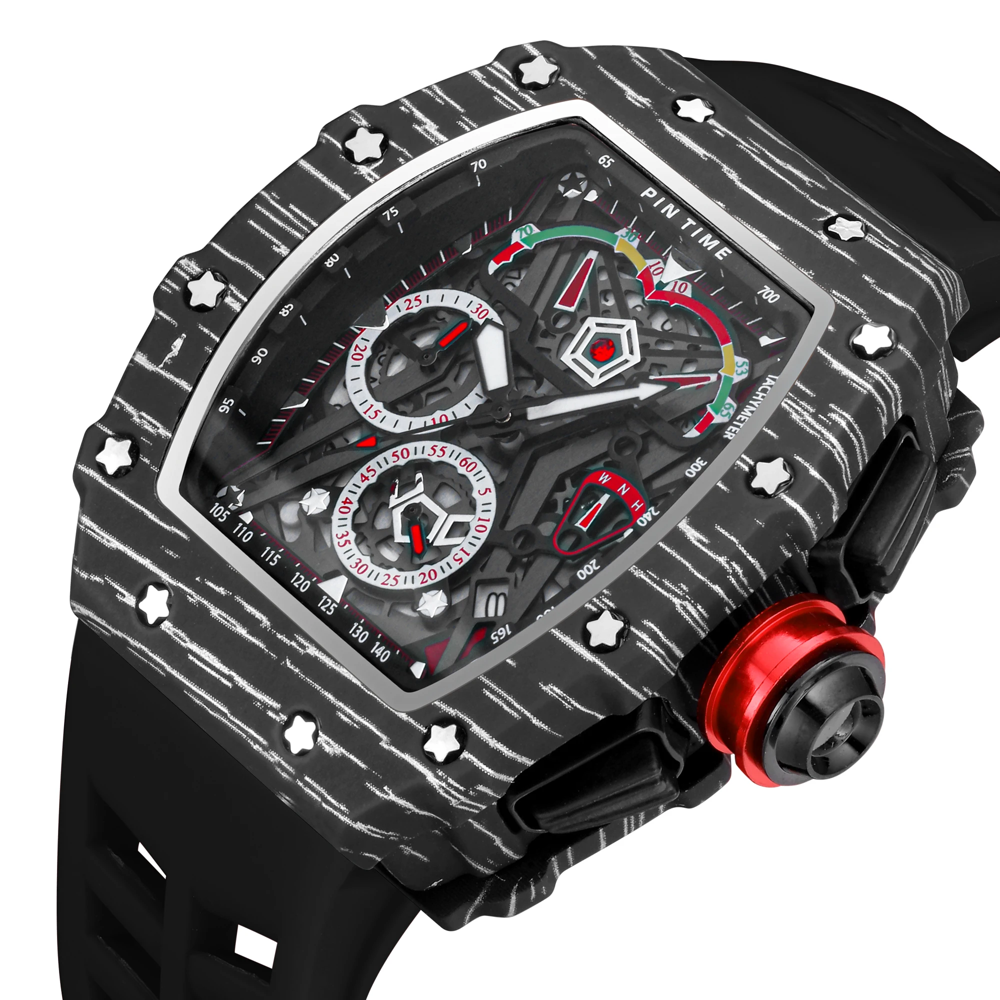 PINTIME Sport Watch Men Hip Hop Chronograph Military Mens Watches Top Brand Luxury Waterproof Clock Reloj Hombre Relogio Montre
PINTIME Sport Watch Men Hip Hop Chronograph Military Mens Watches Top Brand Luxury Waterproof Clock Reloj Hombre Relogio Montre