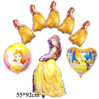 8pcs/lot Belle princess balloons set include round irregular belle and mini balloons for birthday decoration party supply
8pcs/lot Belle princess balloons set include round irregular belle and mini balloons for birthday decoration party supply