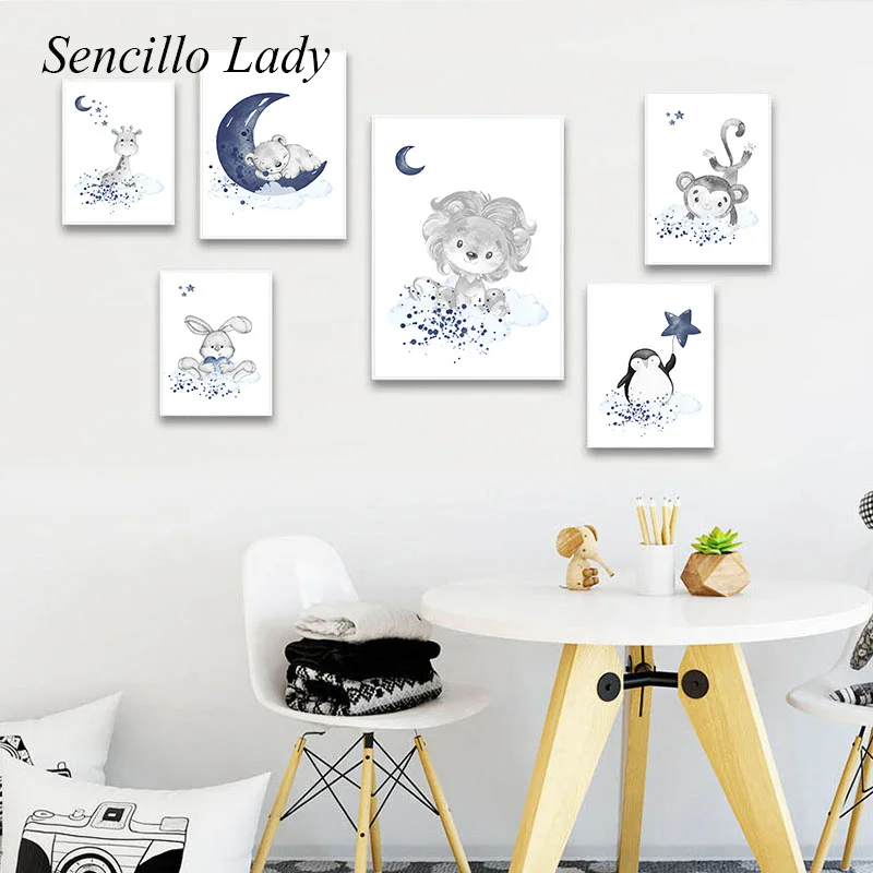 Child Poster Monkey Bunny Black White Animal Nursery Print Canvas Art Painting Nordic Kid Baby Bedroom Wall Decoration Picture
Child Poster Monkey Bunny Black White Animal Nursery Print Canvas Art Painting Nordic Kid Baby Bedroom Wall Decoration Picture